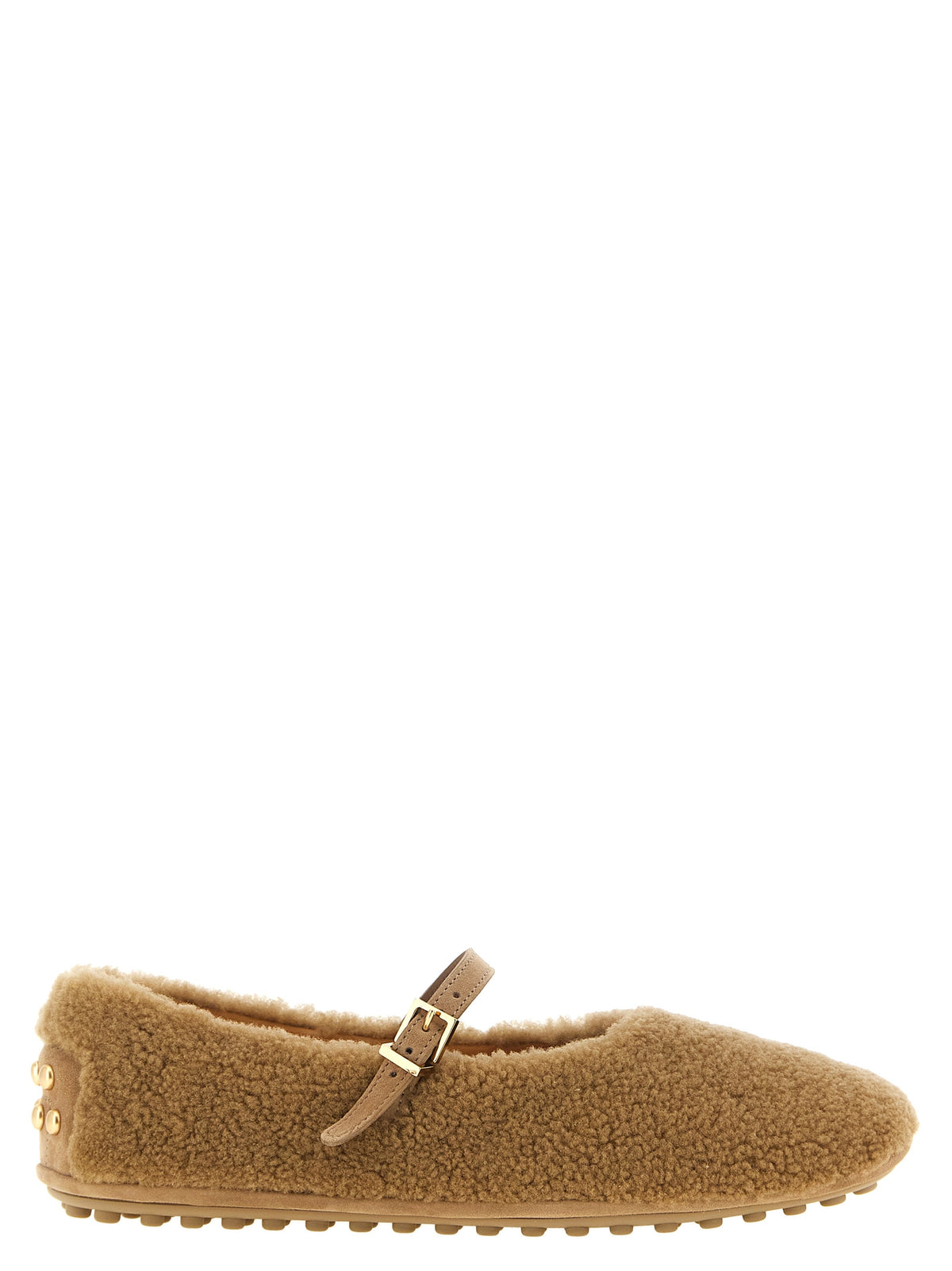 Tod's Beige Lamb Leather Ballet Women's Flats