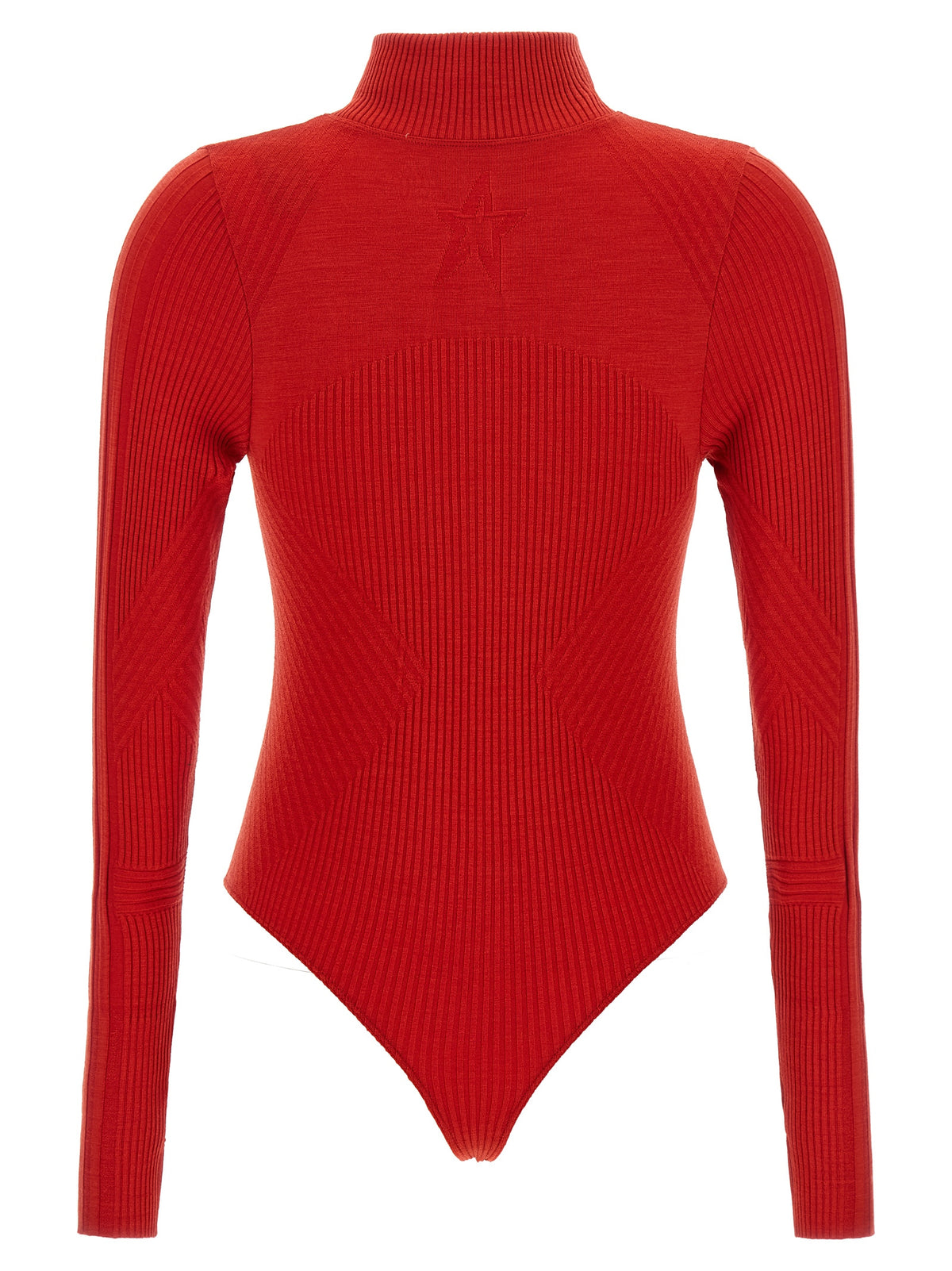 PERFECT MOMENT Red Wool Women's Bodysuit