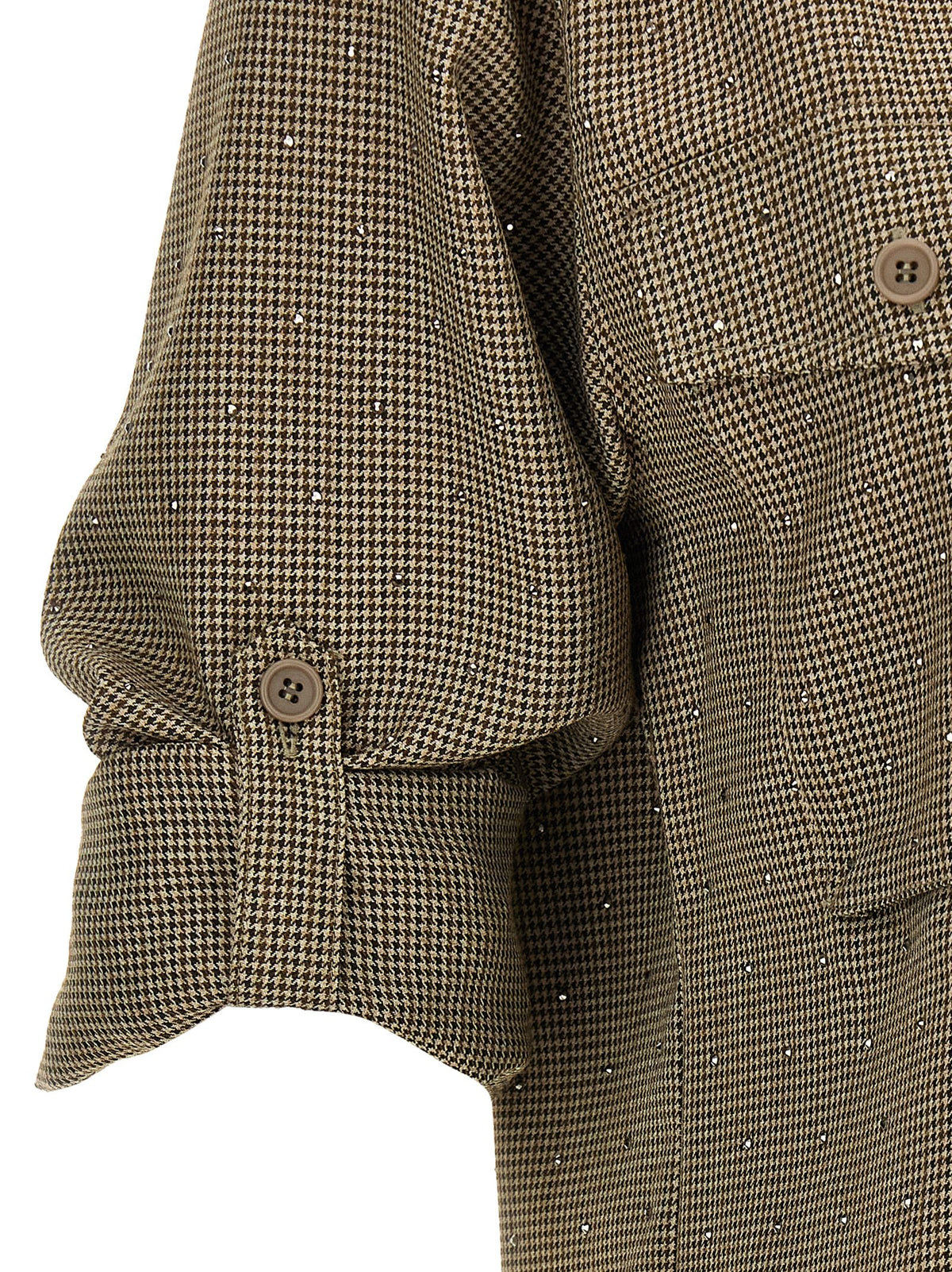 P.A.R.O.S.H. Brown Polyester Women's Blouse