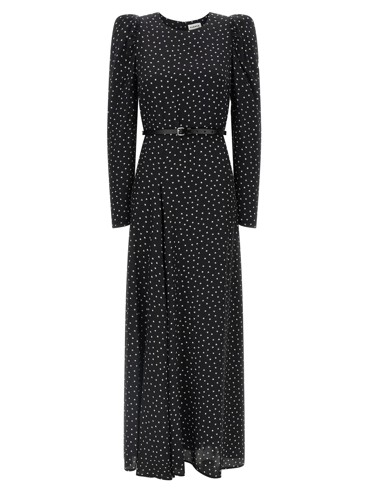 P.A.R.O.S.H. Black Silk Long Women's Dress
