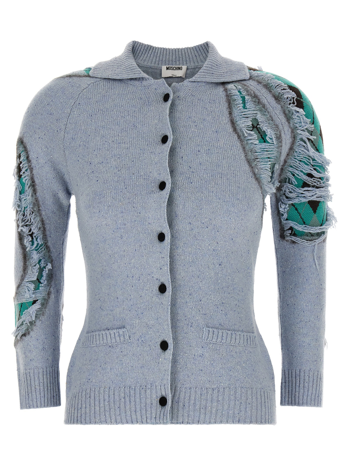 Moschino Blue Wool Women's Cardigan