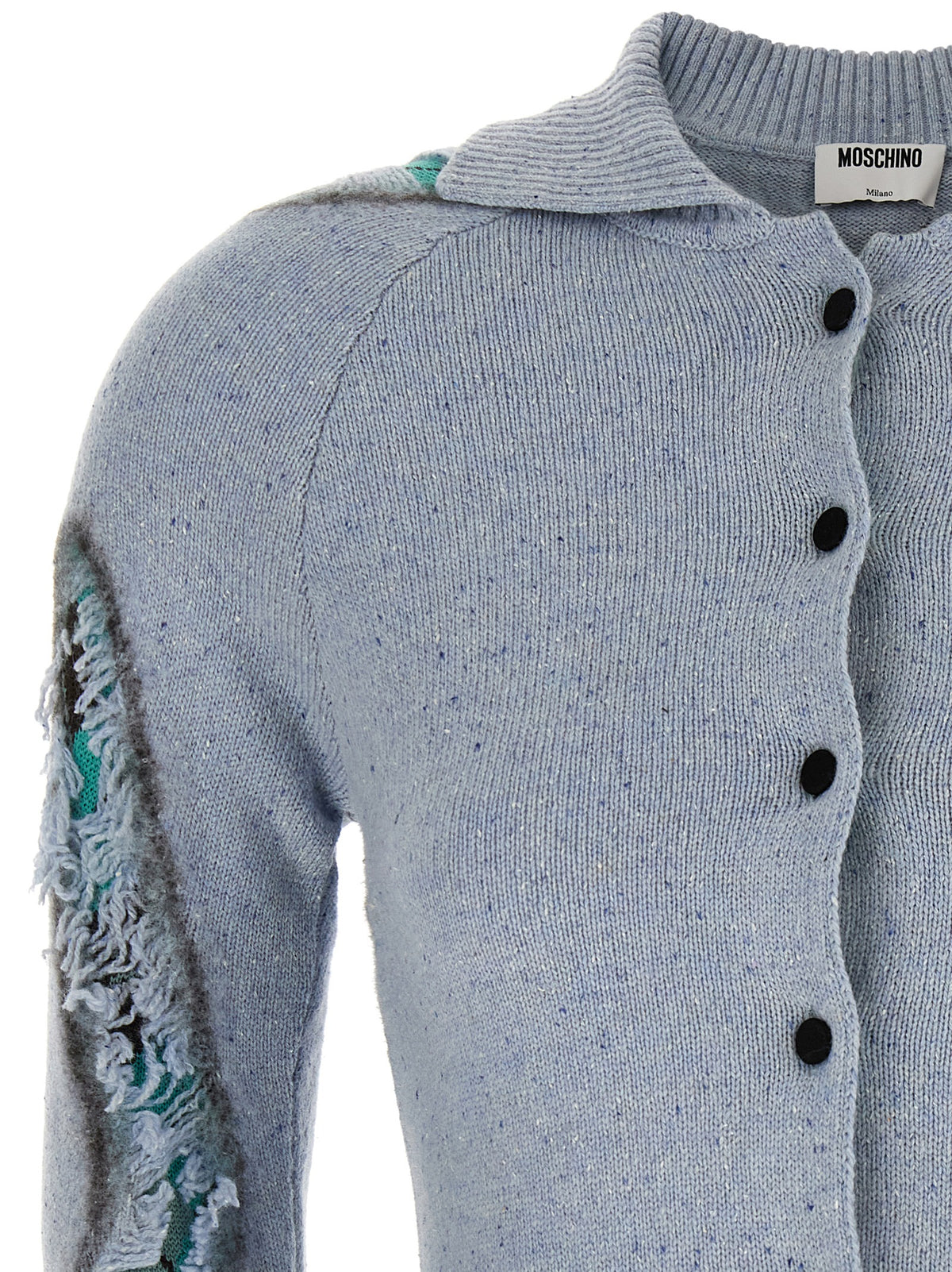 Moschino Blue Wool Women's Cardigan