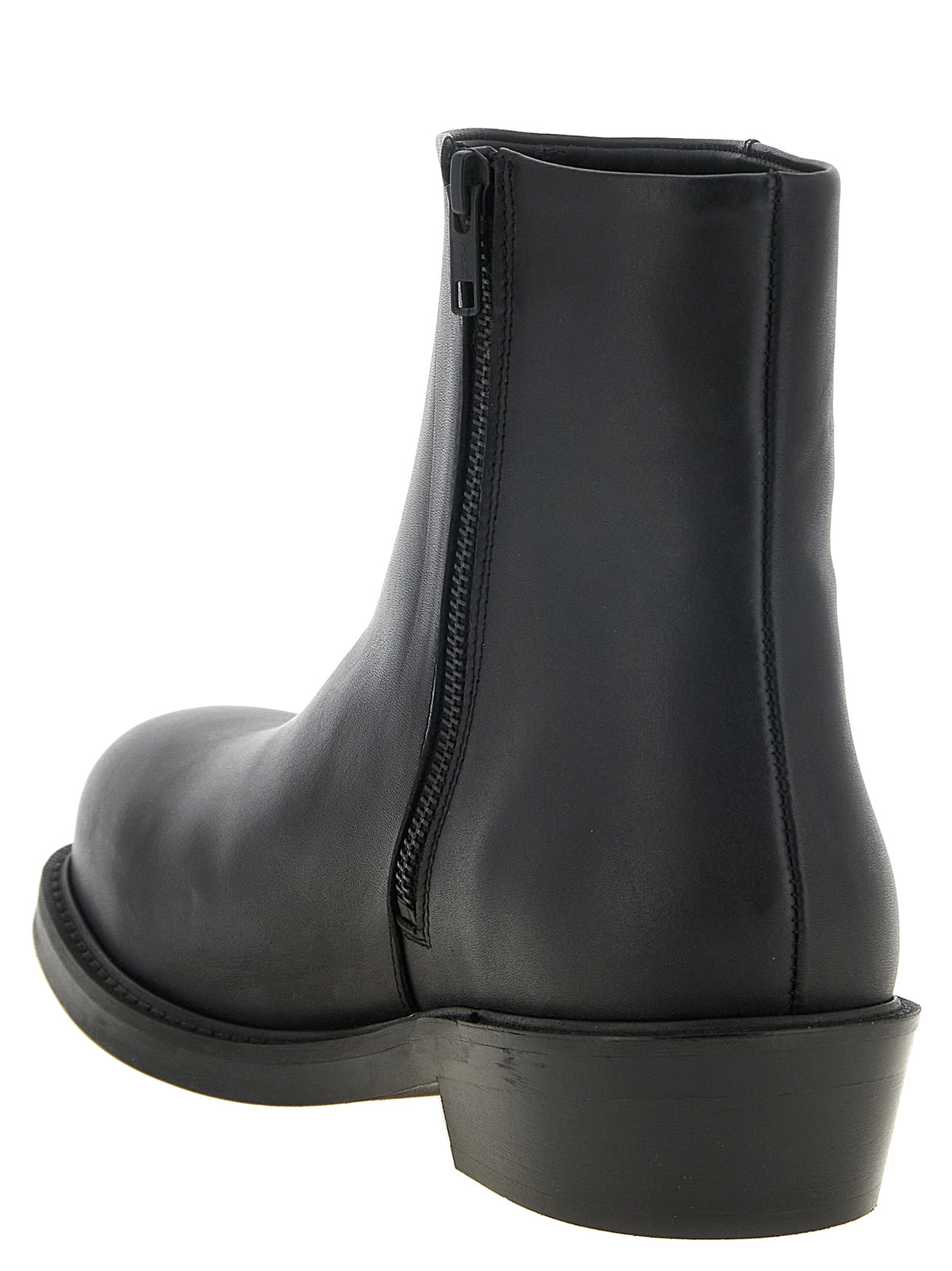 SÉFR Black Calfskin Ankle Men's Boots