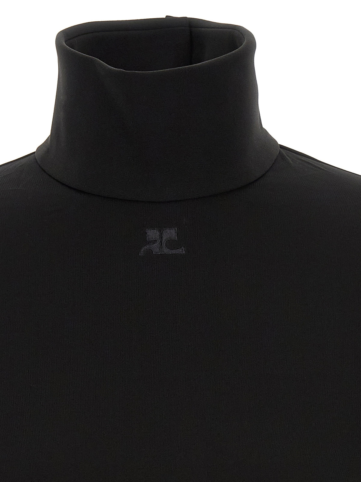 Courrèges Black Viscose Women's Bodysuit