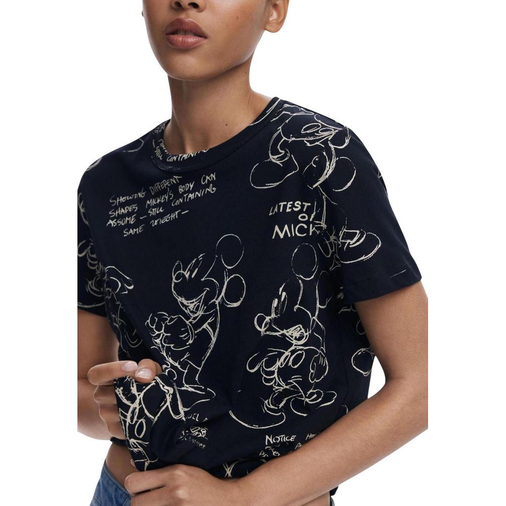Desigual Gray Cotton Women's T-Shirt