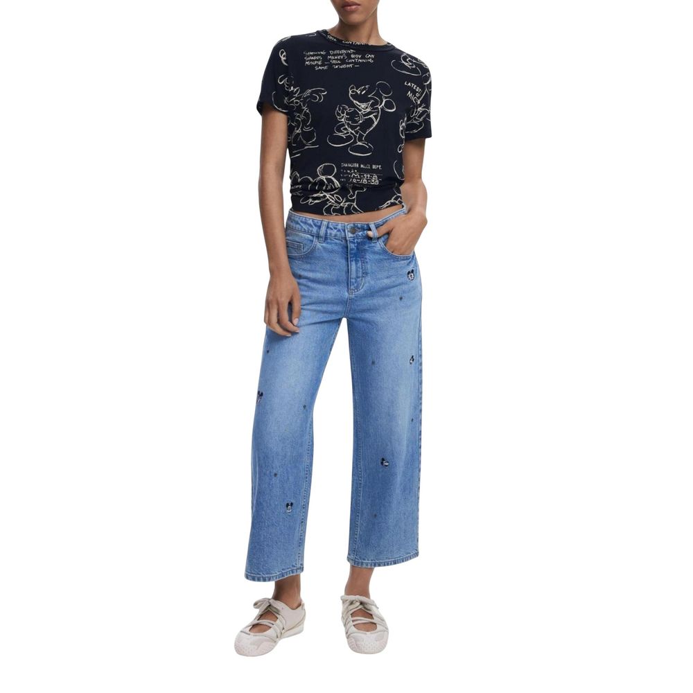 Desigual Gray Cotton Women's T-Shirt