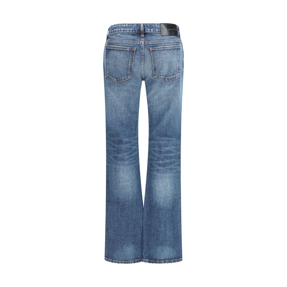 Khaite Blue Cotton Bootcut Women's Jeans