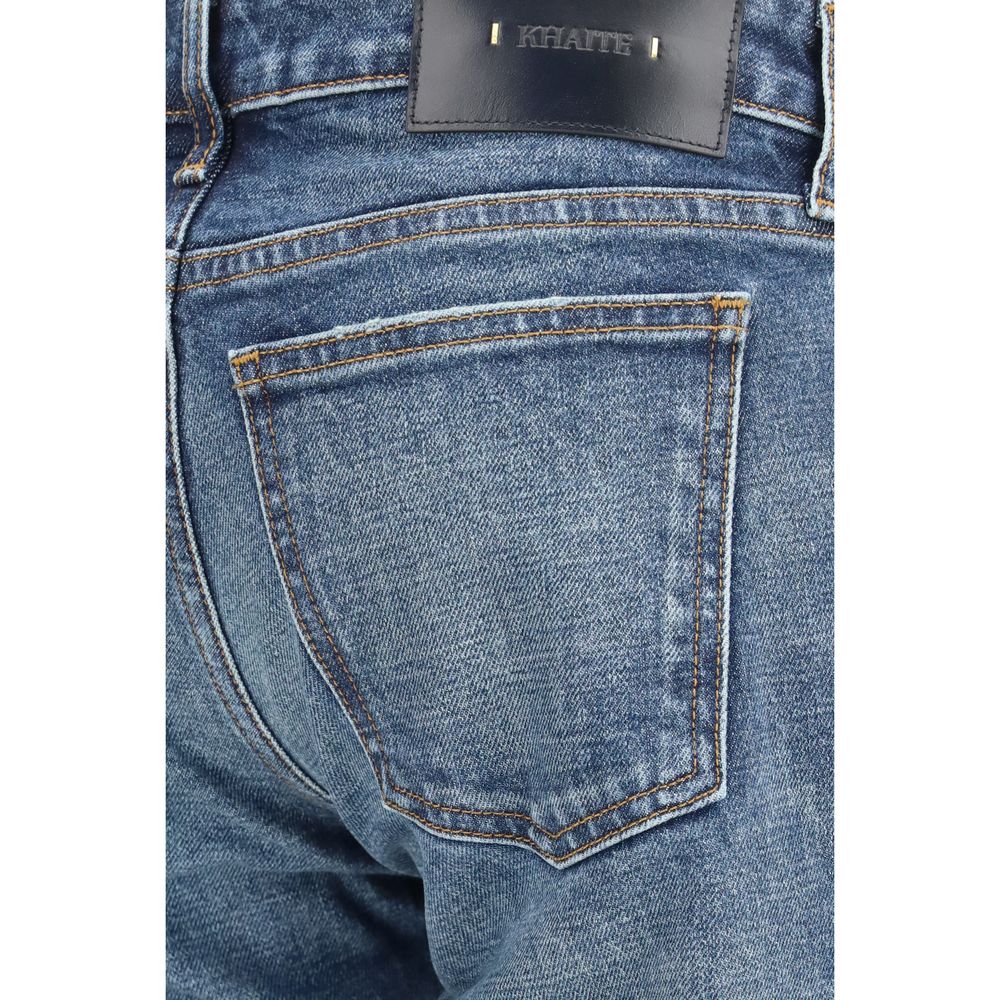 Khaite Blue Cotton Bootcut Women's Jeans