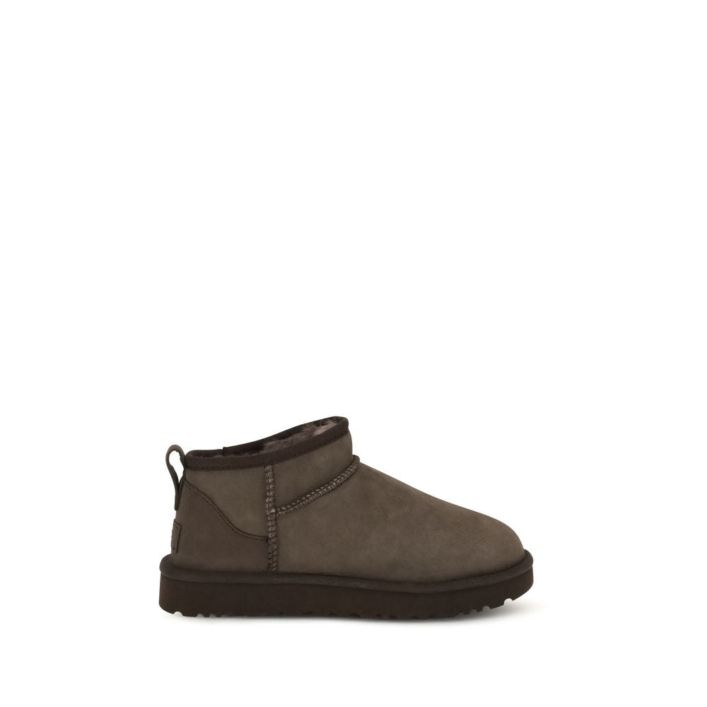 UGG Brown Suede Leather Ankle Women's Boots