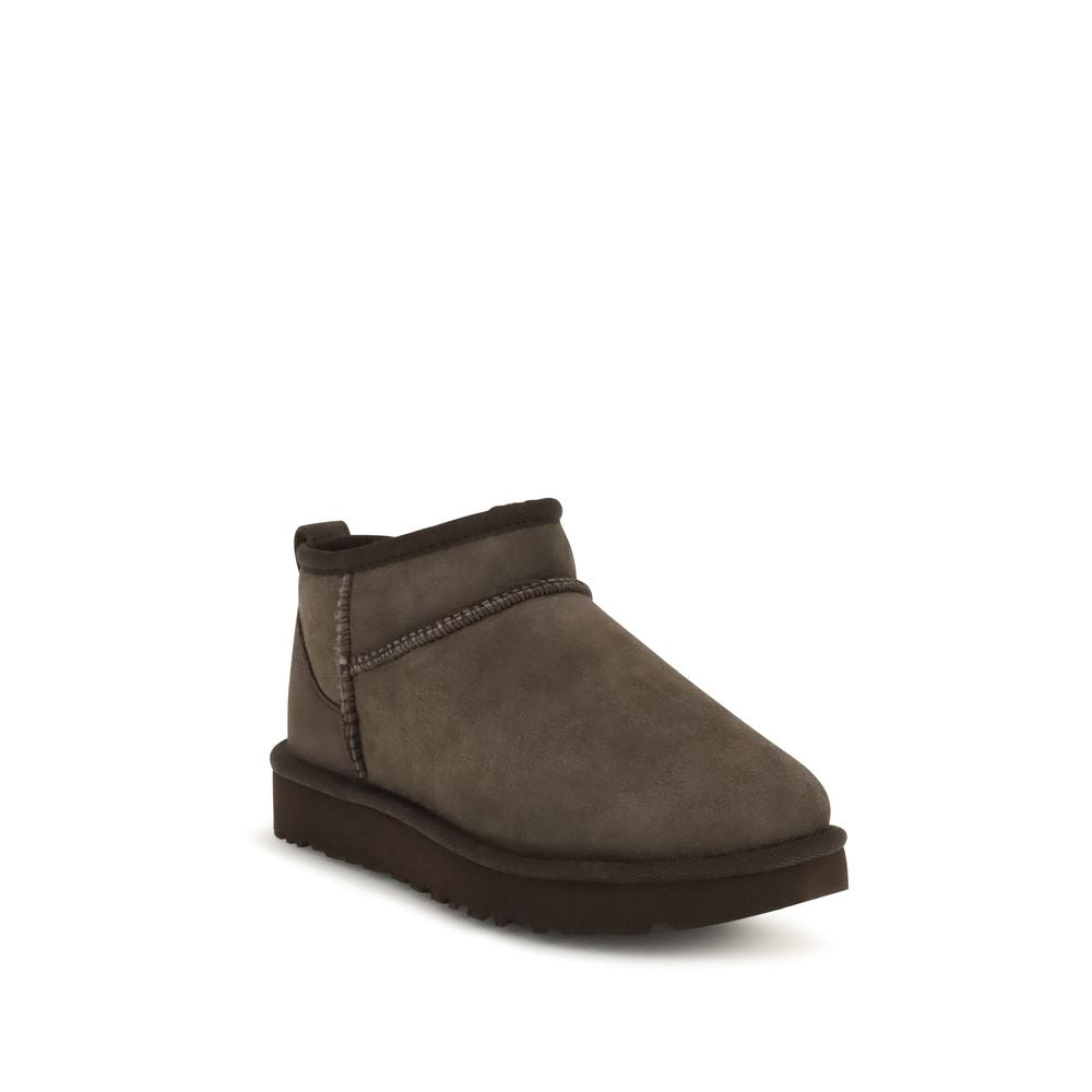 UGG Brown Suede Leather Ankle Women's Boots