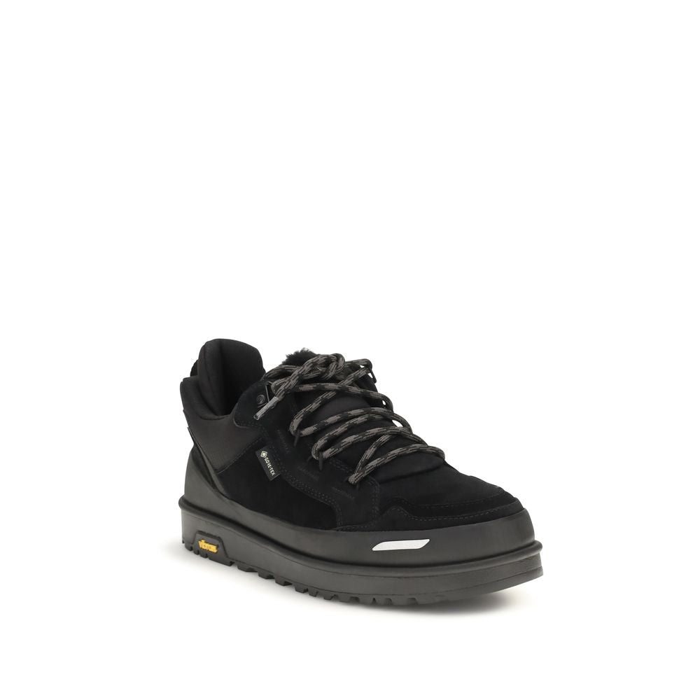 UGG Black Calf Leather Bos Taurus Athletic Men's Sneakers