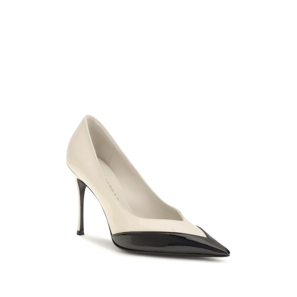Ferragamo Multicolor Calf Leather Bos Taurus High Heel Women's Pumps