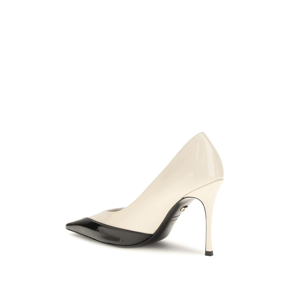 Ferragamo Multicolor Calf Leather Bos Taurus High Heel Women's Pumps