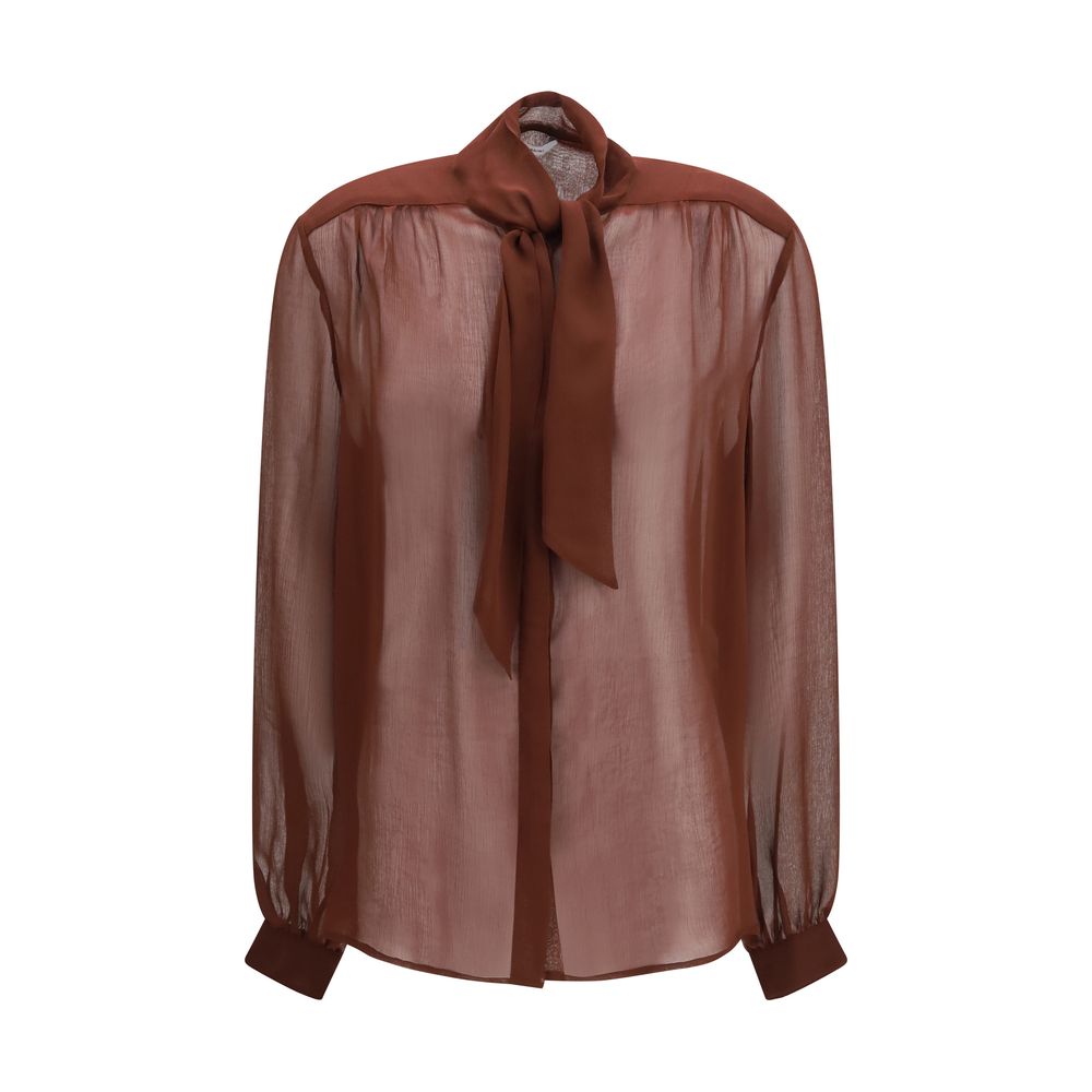 Lardini Brown Viscose Women's Blouse