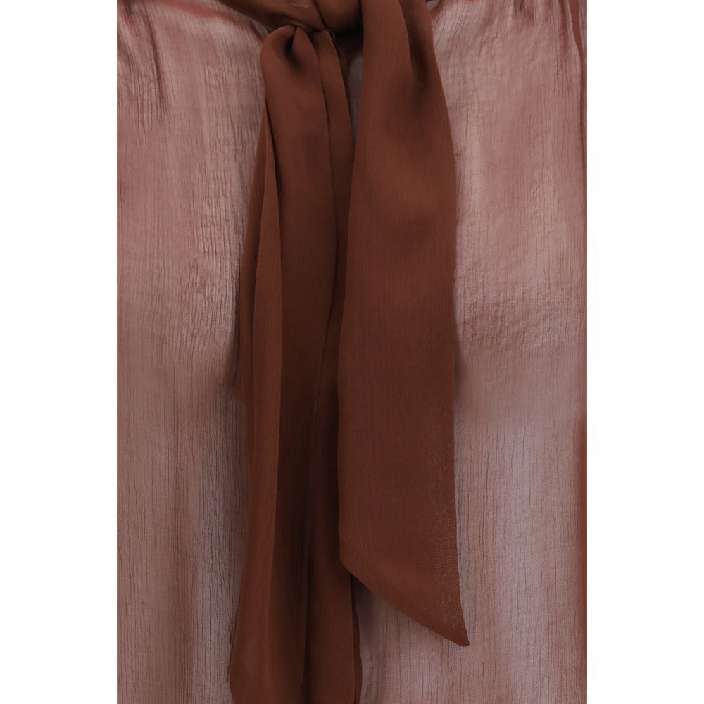 Lardini Brown Viscose Women's Blouse