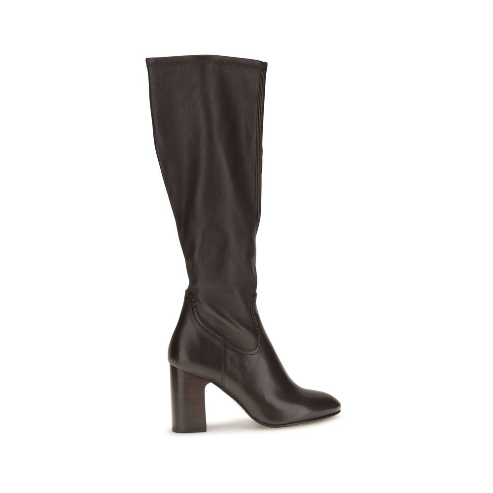 Stuart Weitzman Black Calf Leather Bos Taurus High Heel Women's Boots