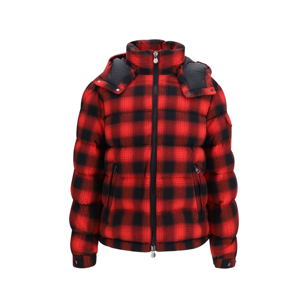 Moncler Red Cotton Full-Length Men's Jacket