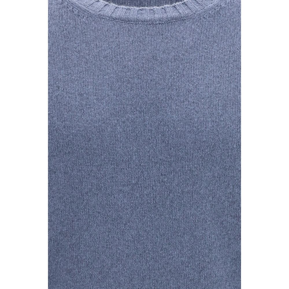 Piacenza Cashmere Blue Cashmere Men's Sweater