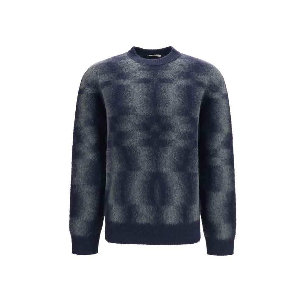 Piacenza Cashmere Blue Wool Oves Aries Men's Sweatshirt