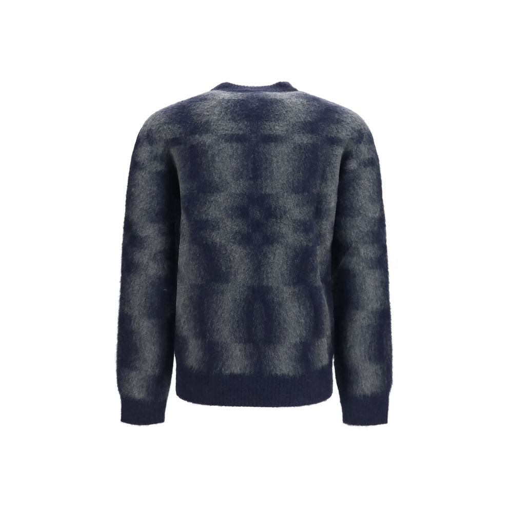 Piacenza Cashmere Blue Wool Oves Aries Men's Sweatshirt