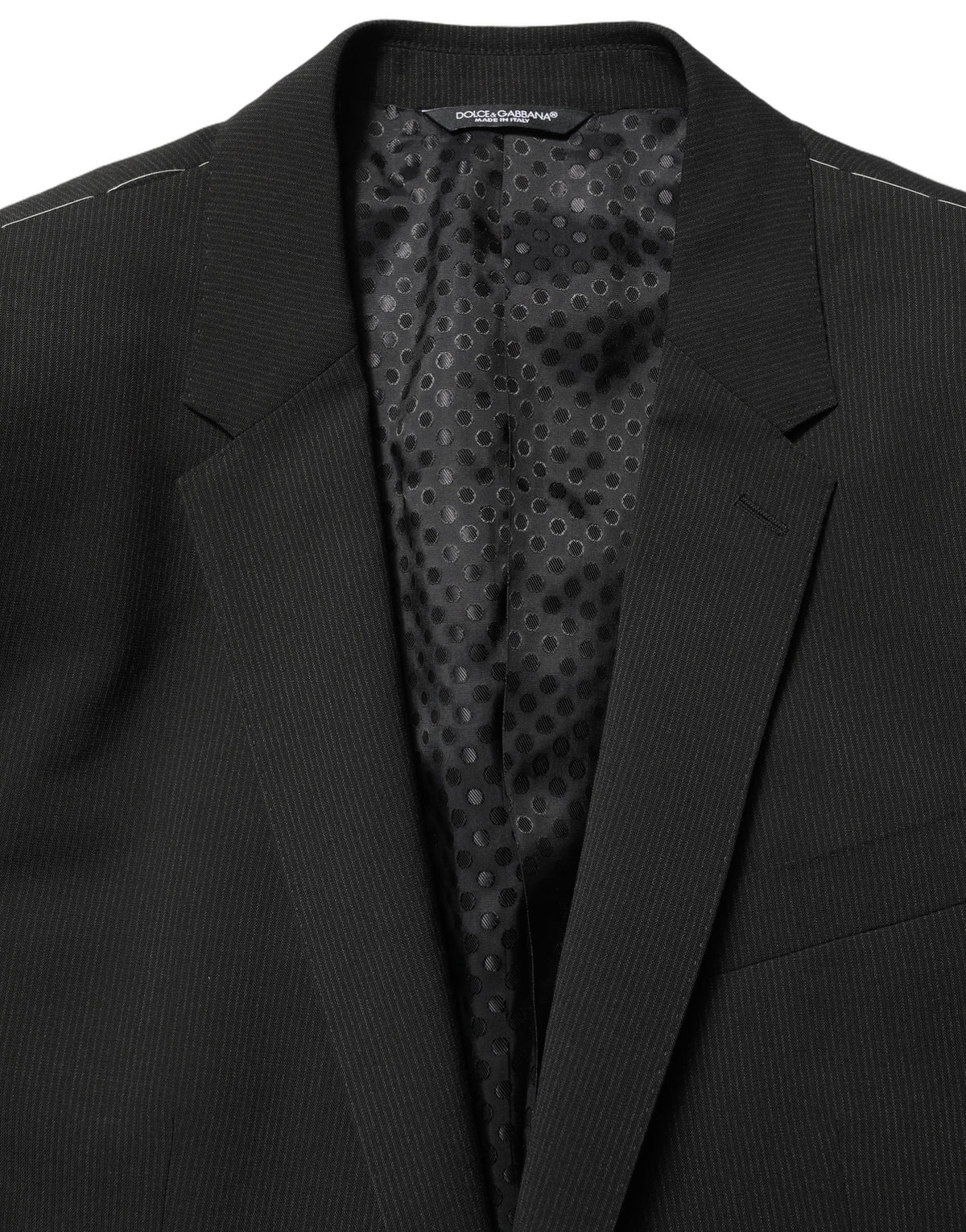 Dolce & Gabbana Dark Gray MARTINI Men Single Breasted Men's Jacket