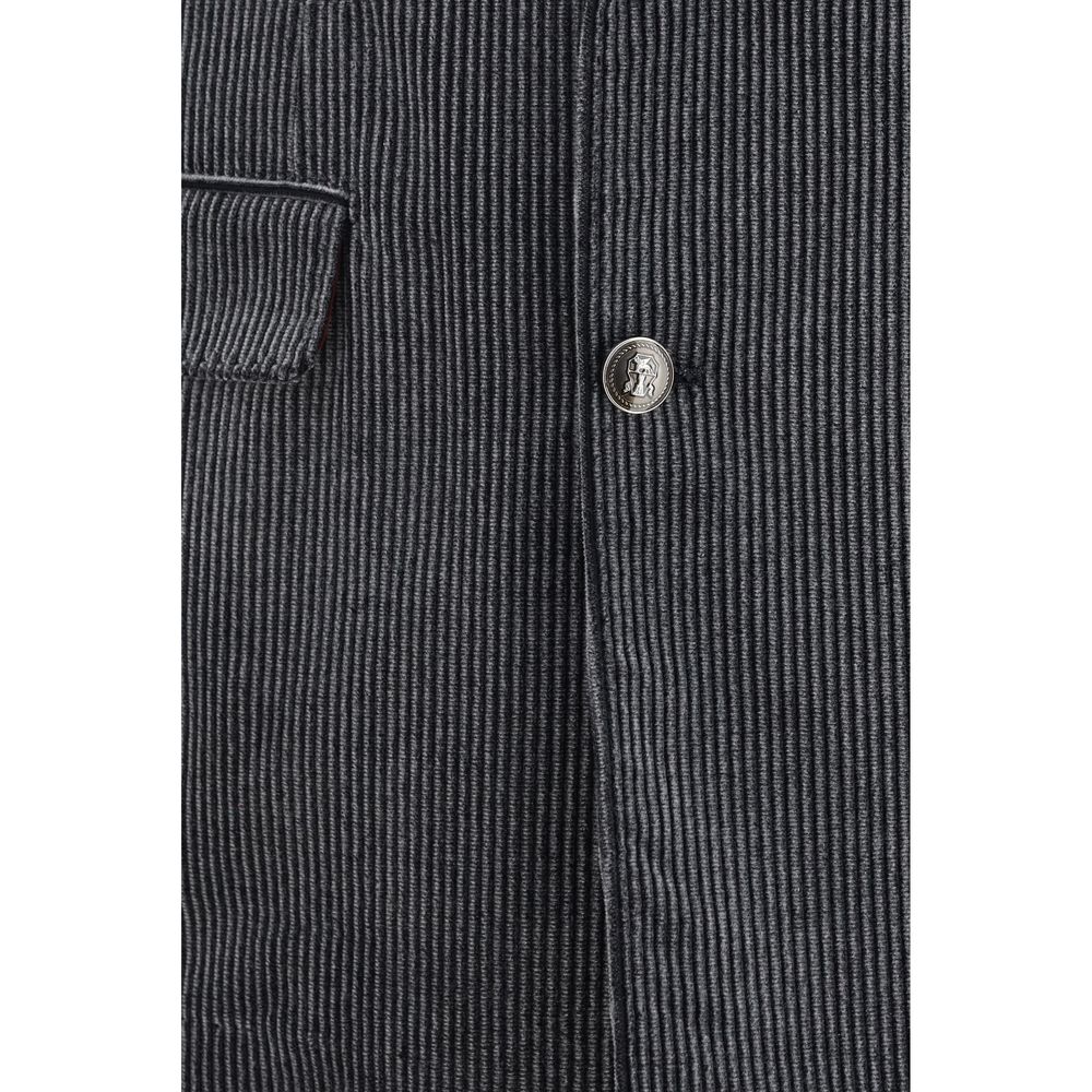 Brunello Cucinelli Gray Cotton Men's Suit