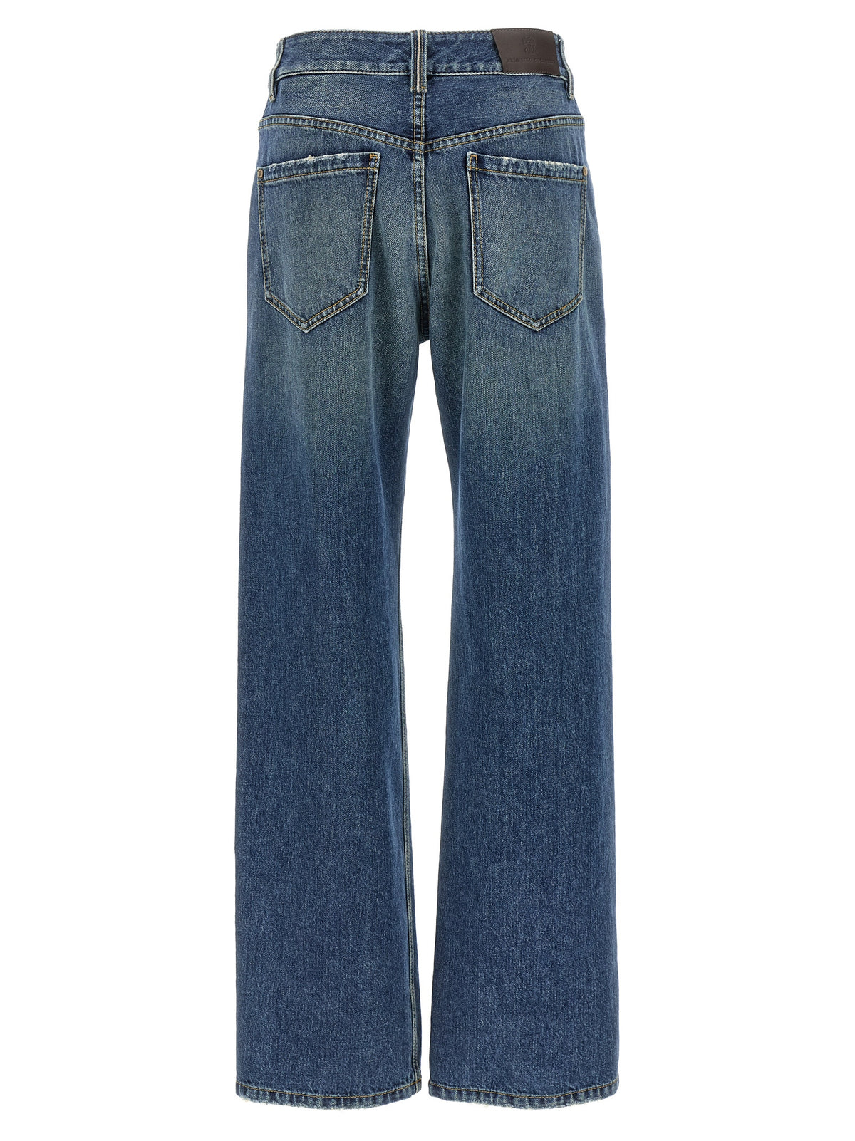 Brunello Cucinelli Blue Cotton Relaxed Fit Women's Jeans
