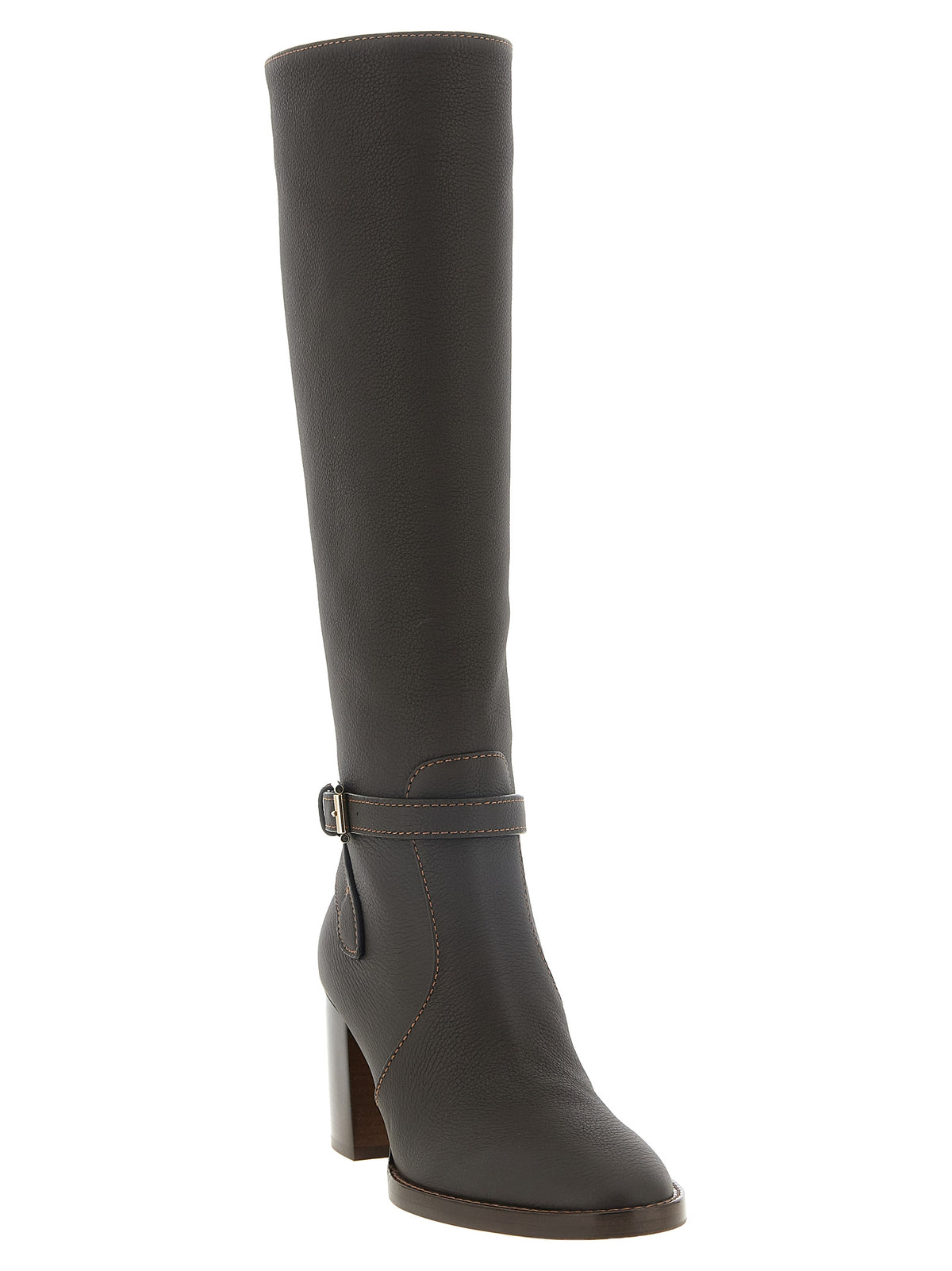 Gianvito Rossi Brown Calfskin Over The Women's Knee