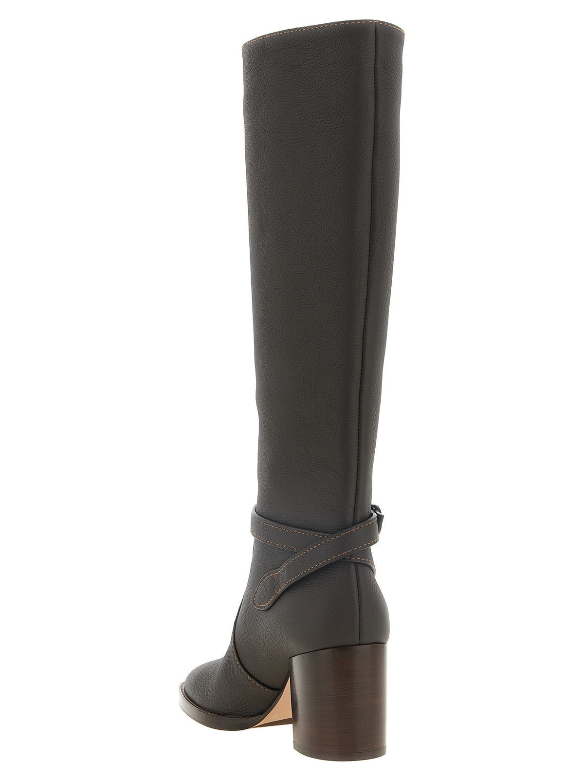Gianvito Rossi Brown Calfskin Over The Women's Knee
