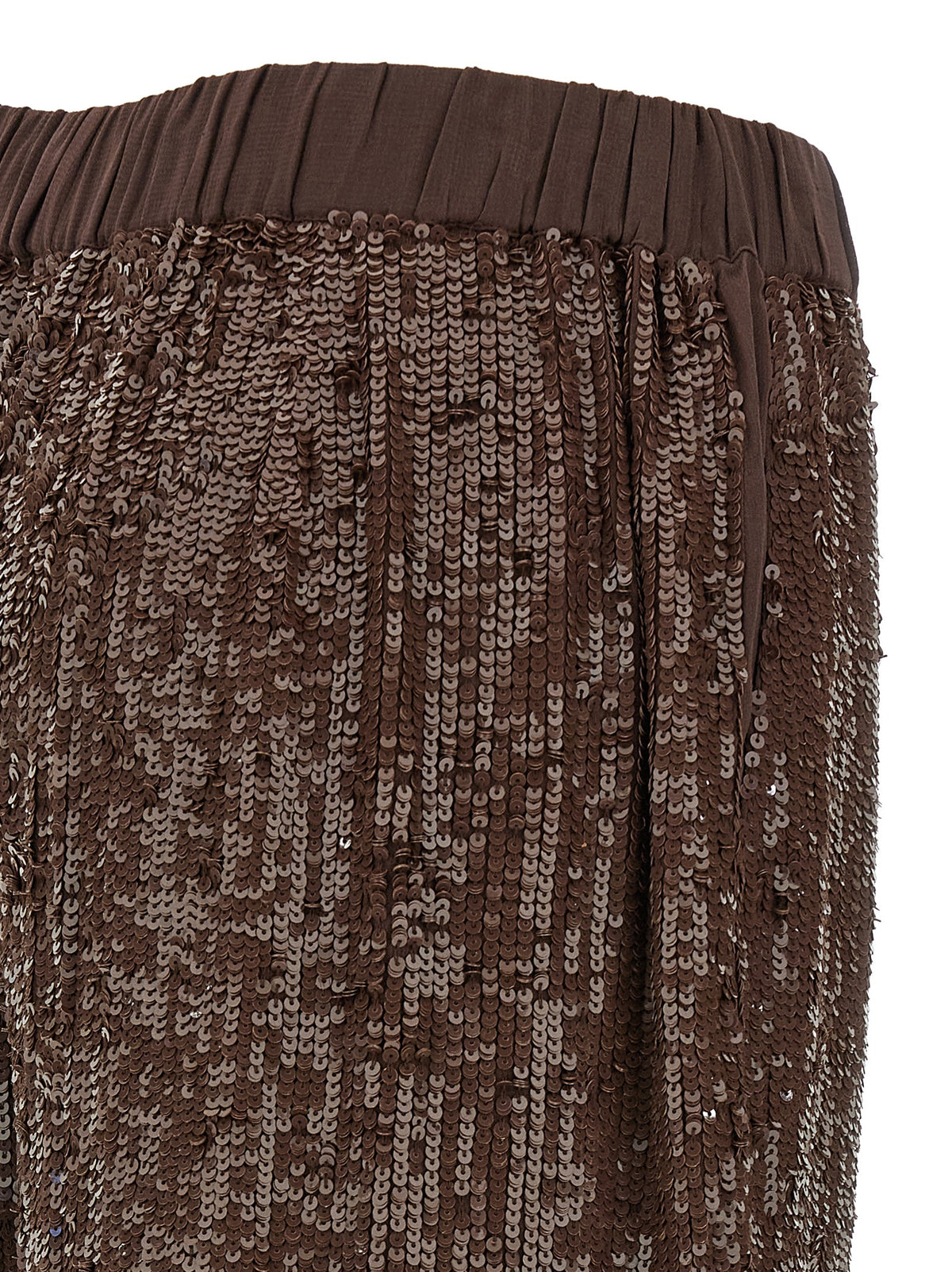 P.A.R.O.S.H. Brown Viscose Dress Women's Pants