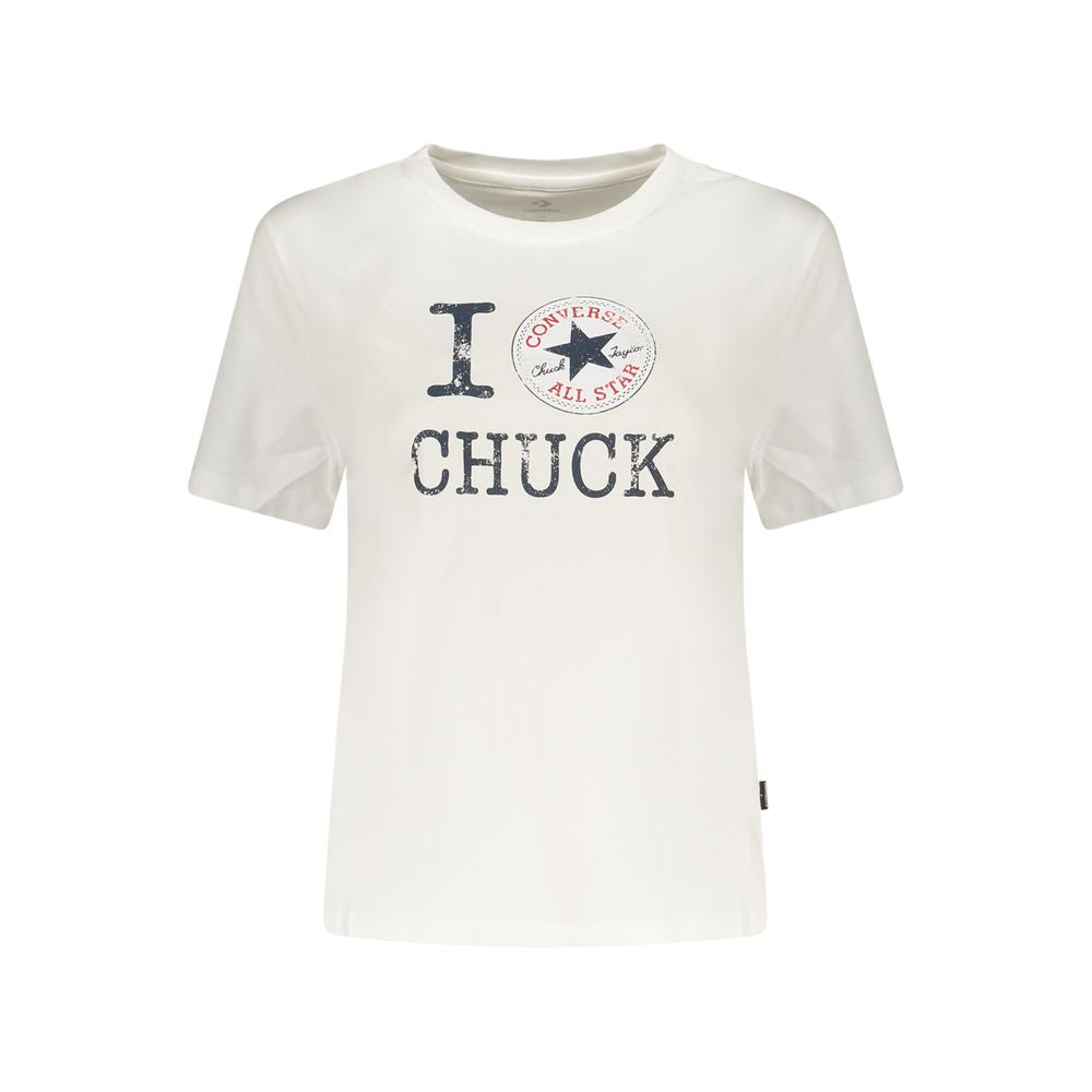 Converse Bianco Cotton Donna Women's T-Shirt