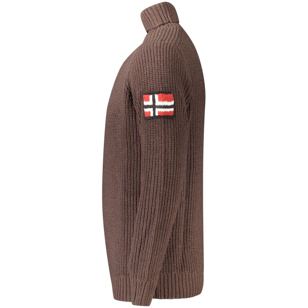 Norway 1963 Brown Wool Men's Turtleneck