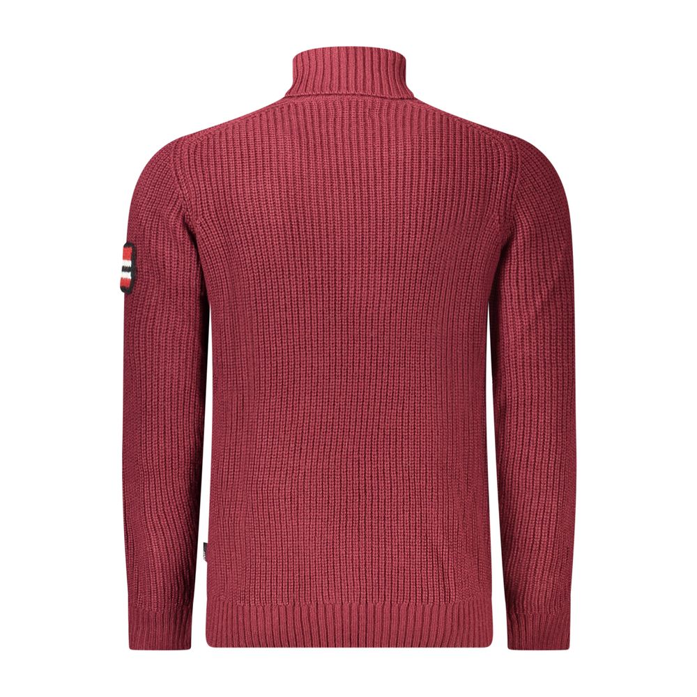 Norway 1963 Red Wool Men's Turtleneck