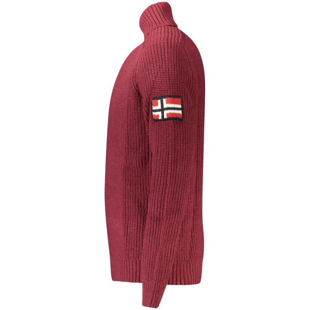 Norway 1963 Red Wool Men's Turtleneck
