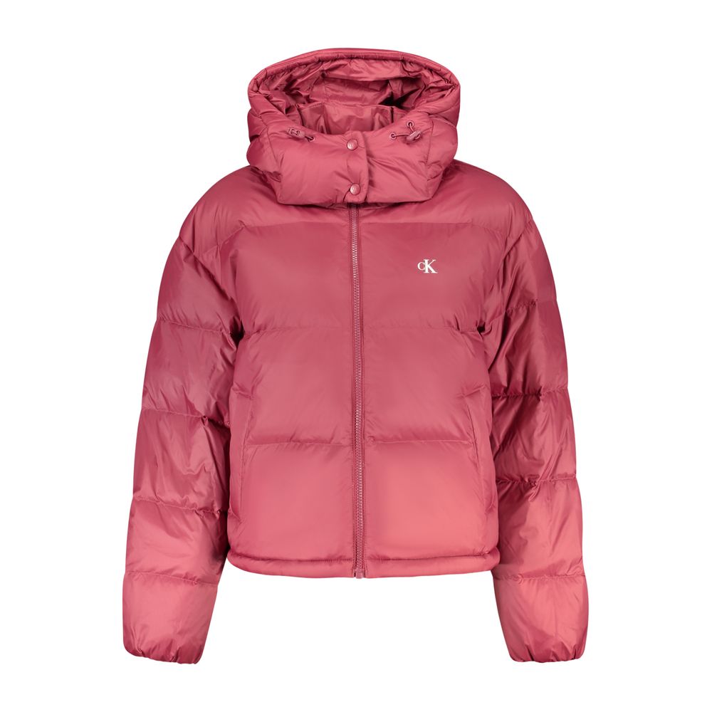 Calvin Klein Red Nylon Shell Women's Jacket
