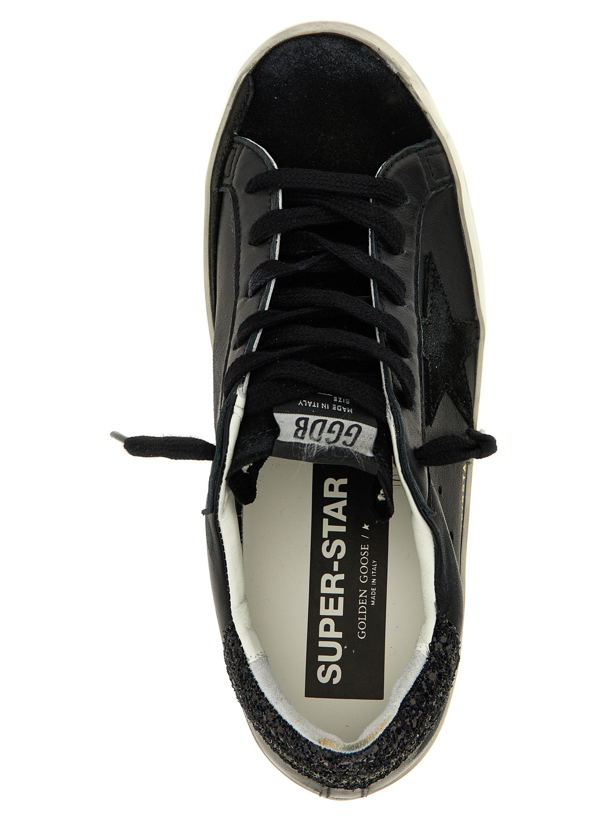 Golden Goose Black Leather Low Top Women's Sneakers