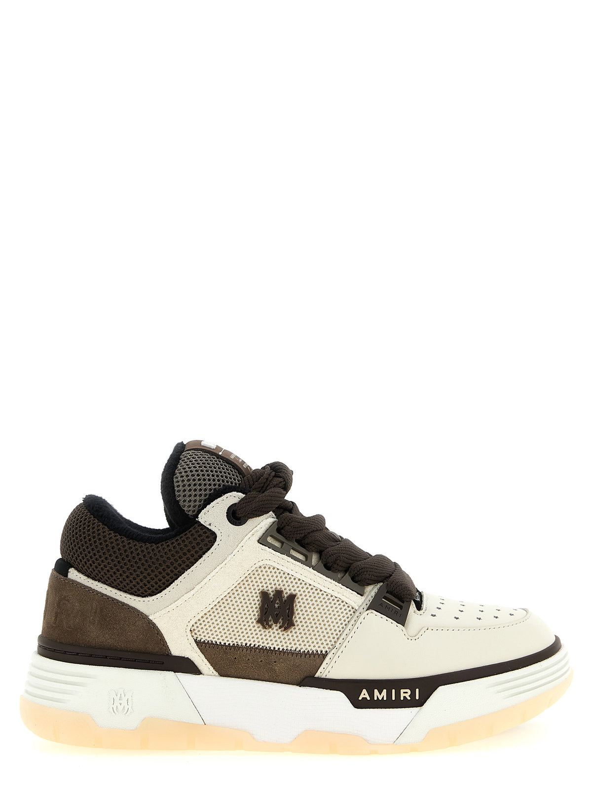 Amiri Brown Calfskin Chunky Men's Sneakers