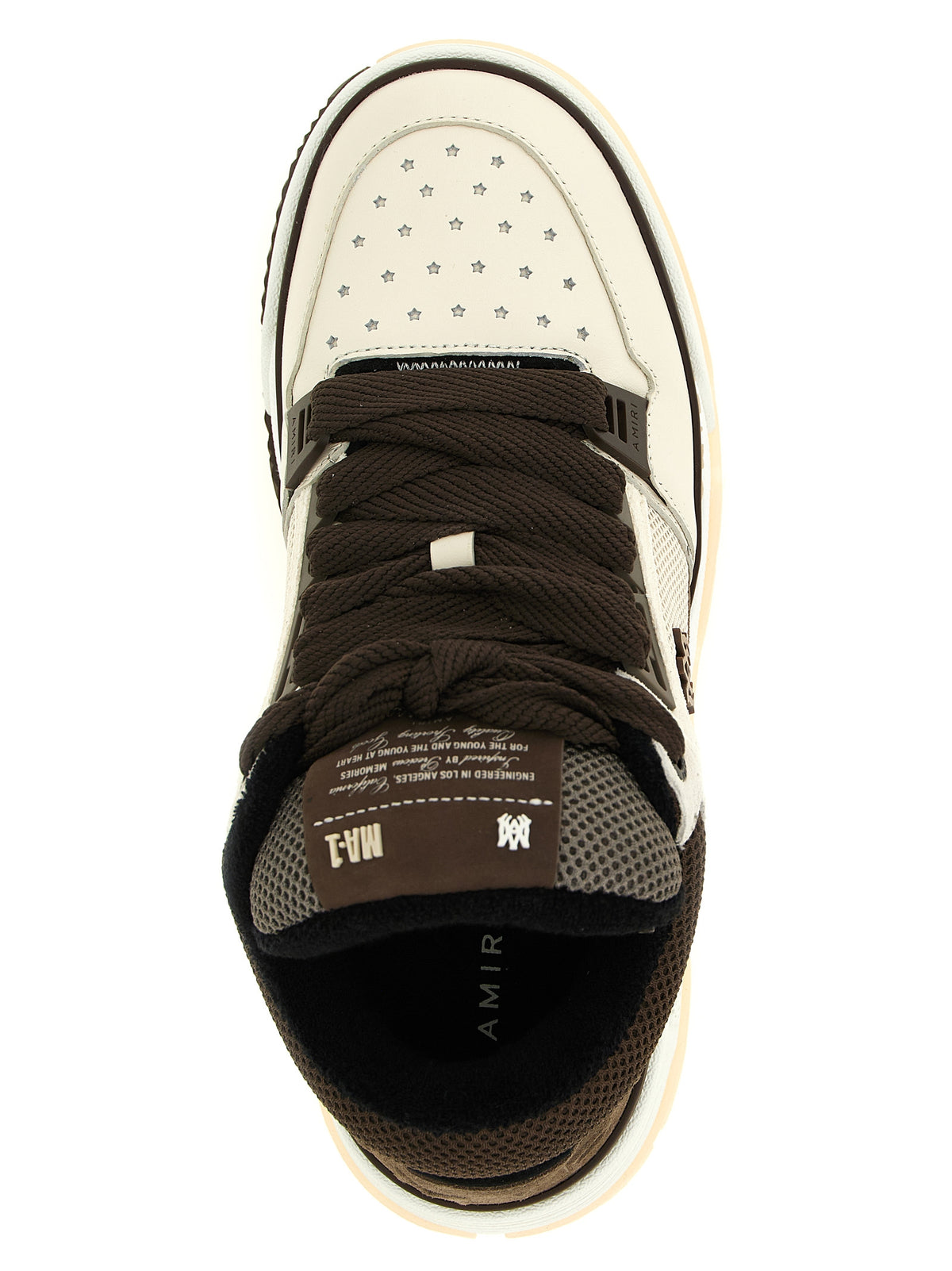 Amiri Brown Calfskin Chunky Men's Sneakers