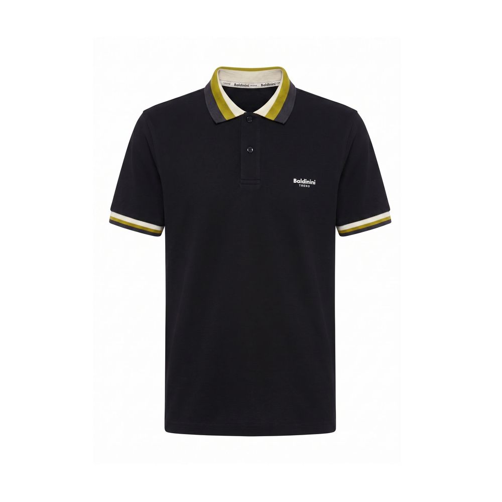 Baldinini Trend Black Cotton Men Men's Polo-Shirt