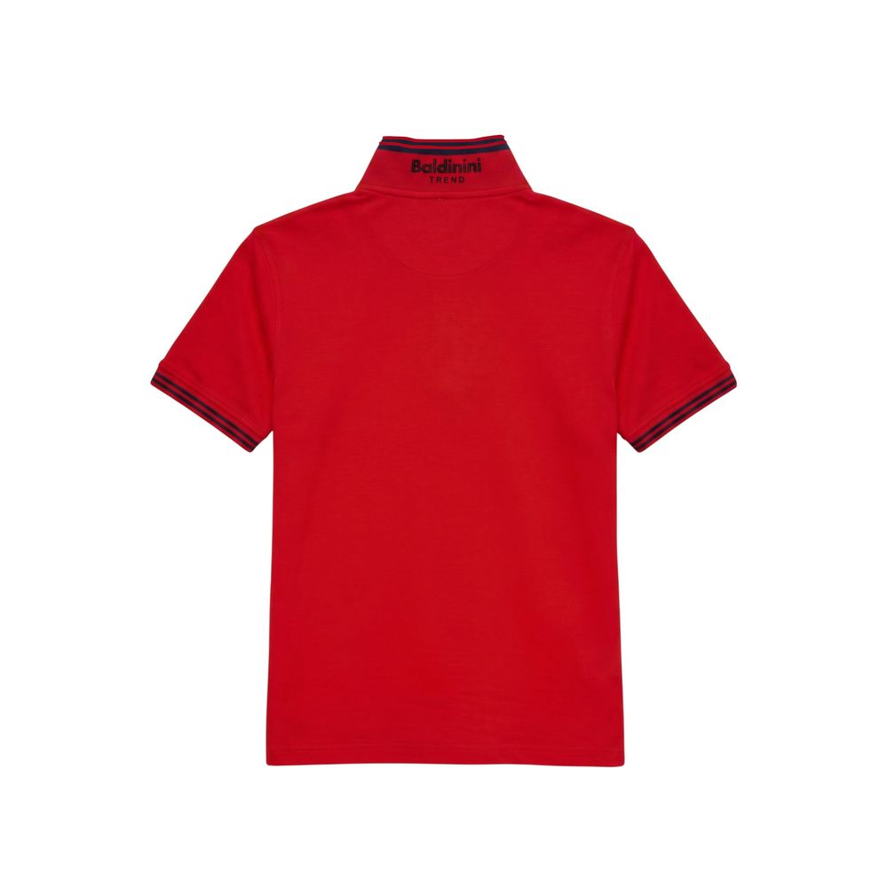 Baldinini Trend Red Cotton Men Men's Polo-Shirt