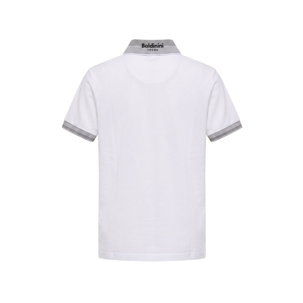 Baldinini Trend White Cotton Men Men's Polo-Shirt
