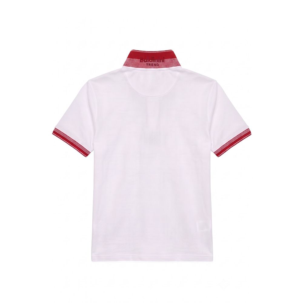 Baldinini Trend White Cotton Men Men's Polo