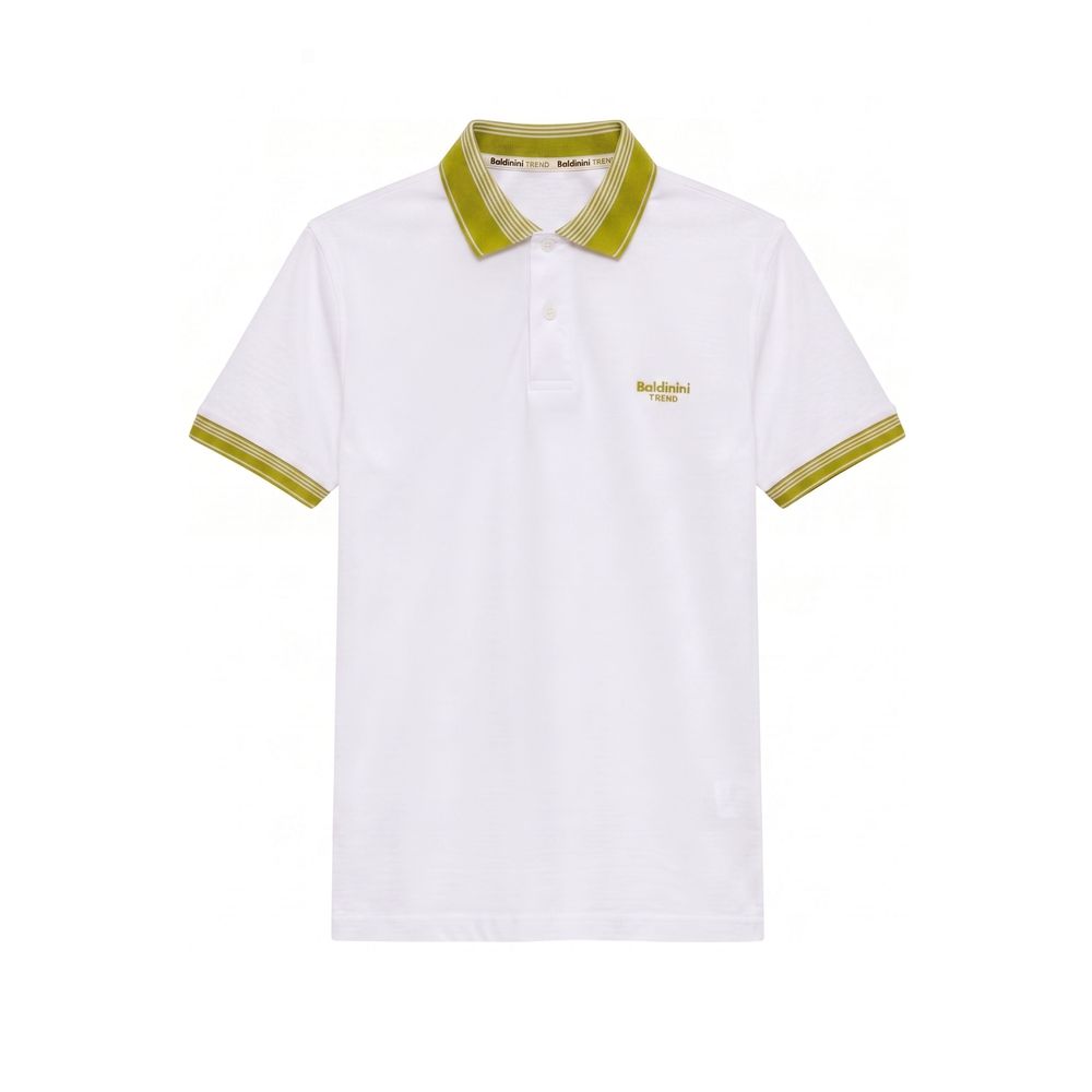 Baldinini Trend White Cotton Men Men's Polo-Shirt