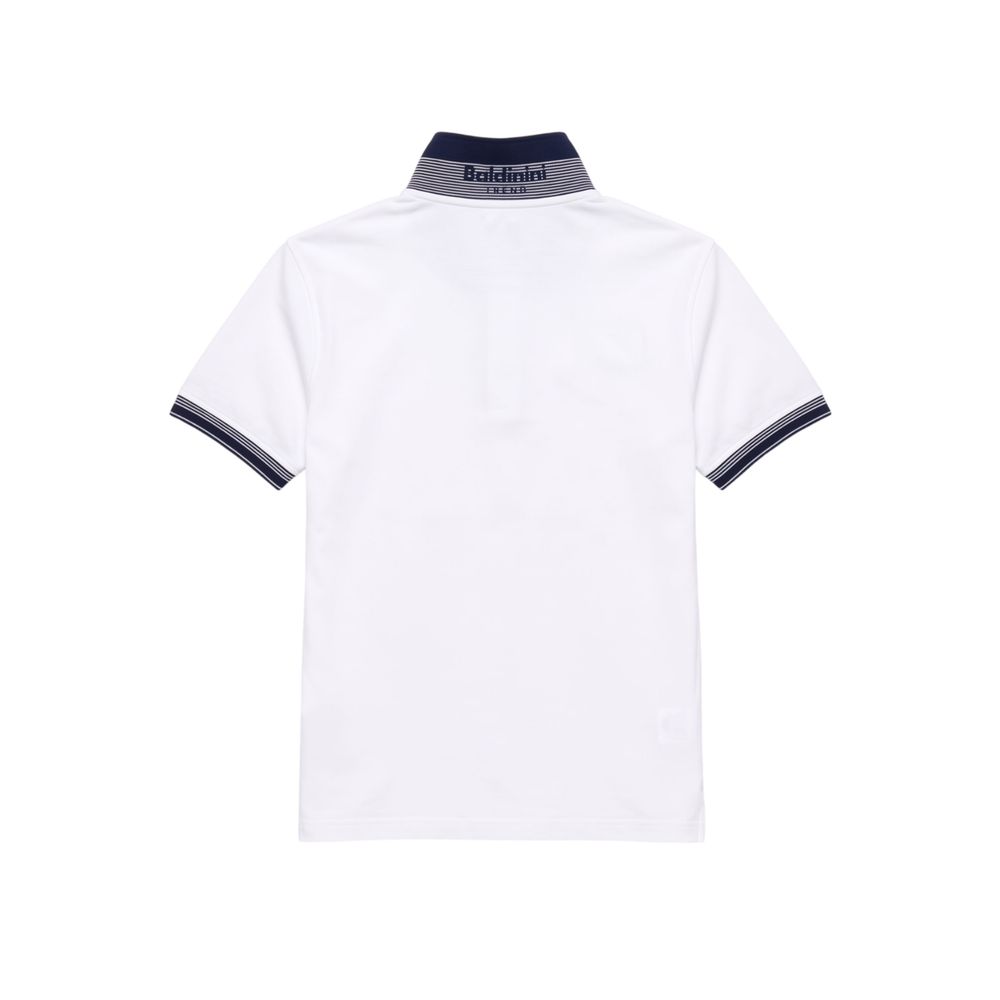 Baldinini Trend White Cotton Men Men's Polo-Shirt