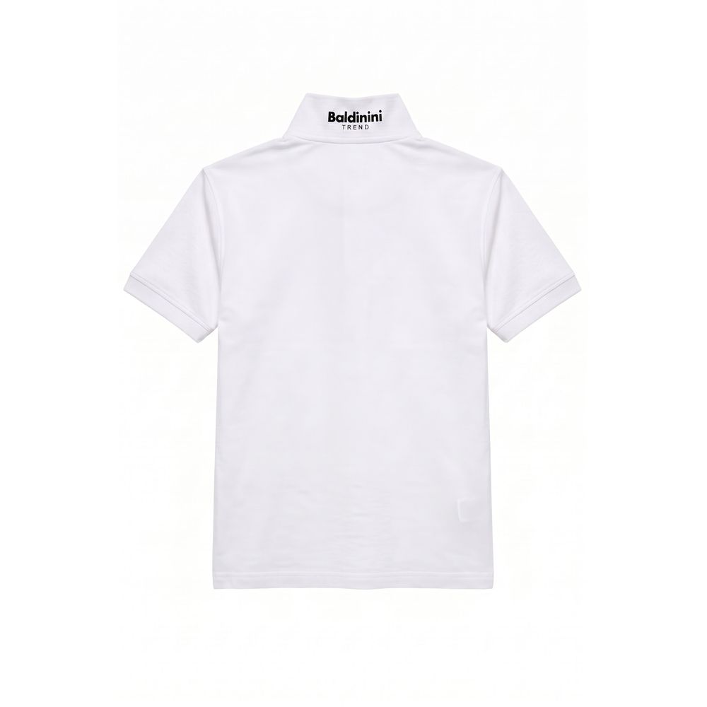 Baldinini Trend White Cotton Men Men's Polo