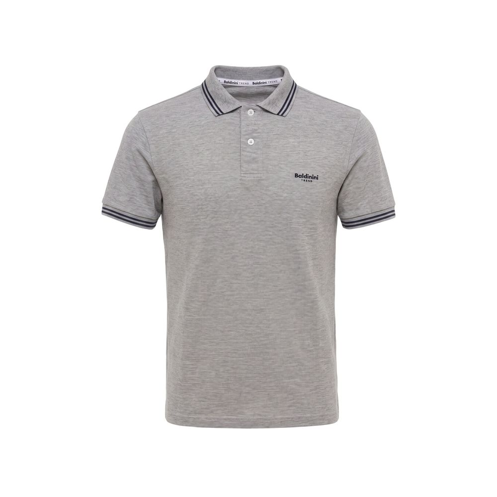 Baldinini Trend Grey Cotton Men's Men's Polo-Shirt