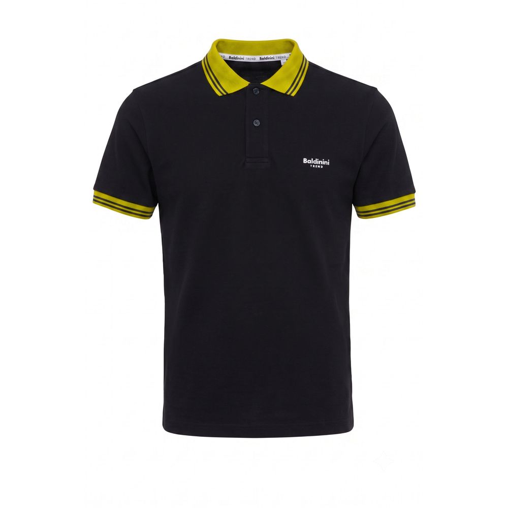 Baldinini Trend Blue Cotton Men Polo Men's Shirt