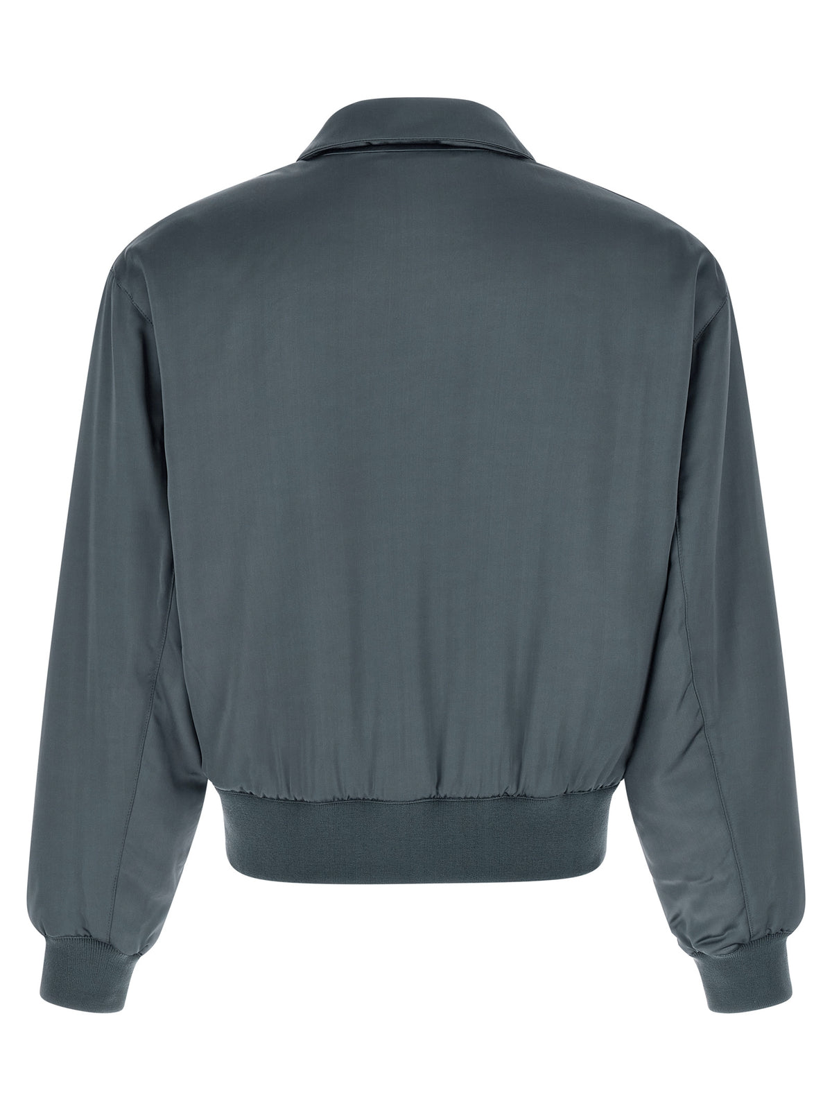SECOND/LAYER Gray Viscose Men's Bomber