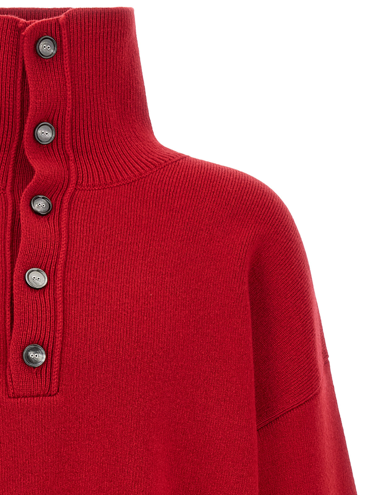 Ami Paris Red Wool Men's Cardigan