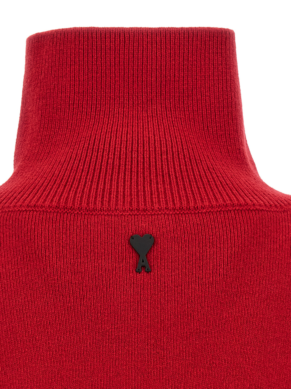 Ami Paris Red Wool Men's Cardigan